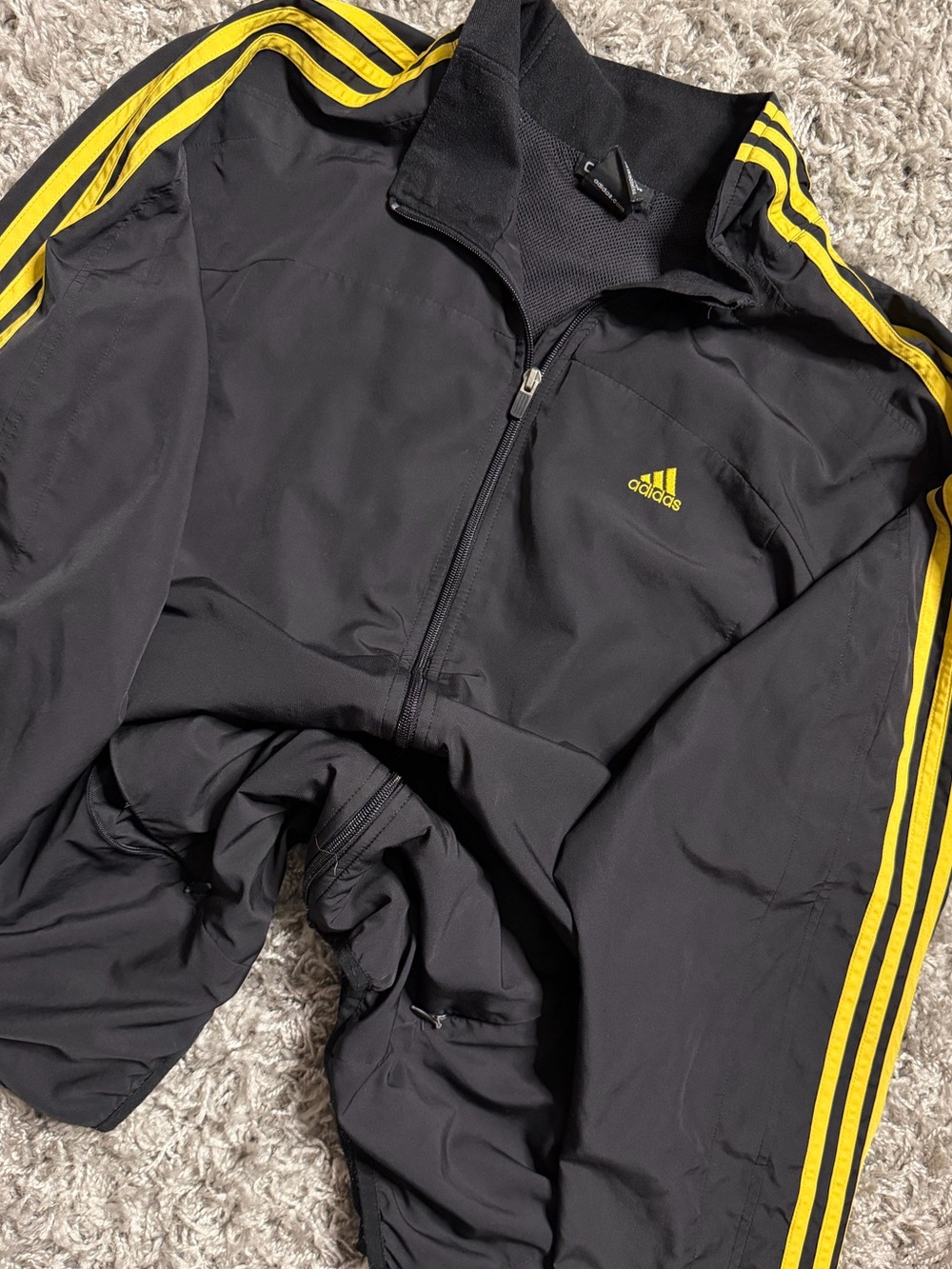 Adidas Gold Striped Jacket